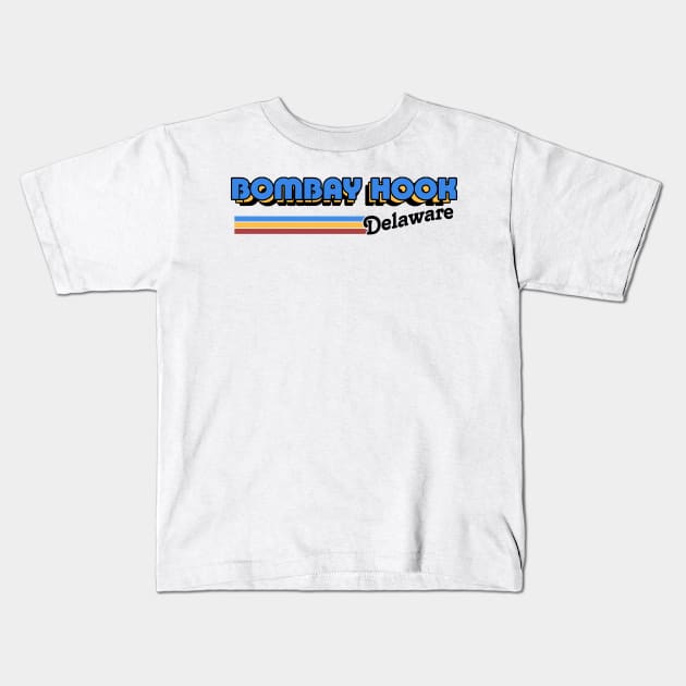 Bombay Hook, Delaware / / Retro Styled Design Kids T-Shirt by DankFutura